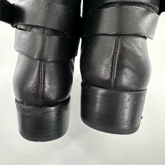 Franco sarto knee high wide calf boots size 6.5 37 L-Canary black leather riding - Picture 8 of 13